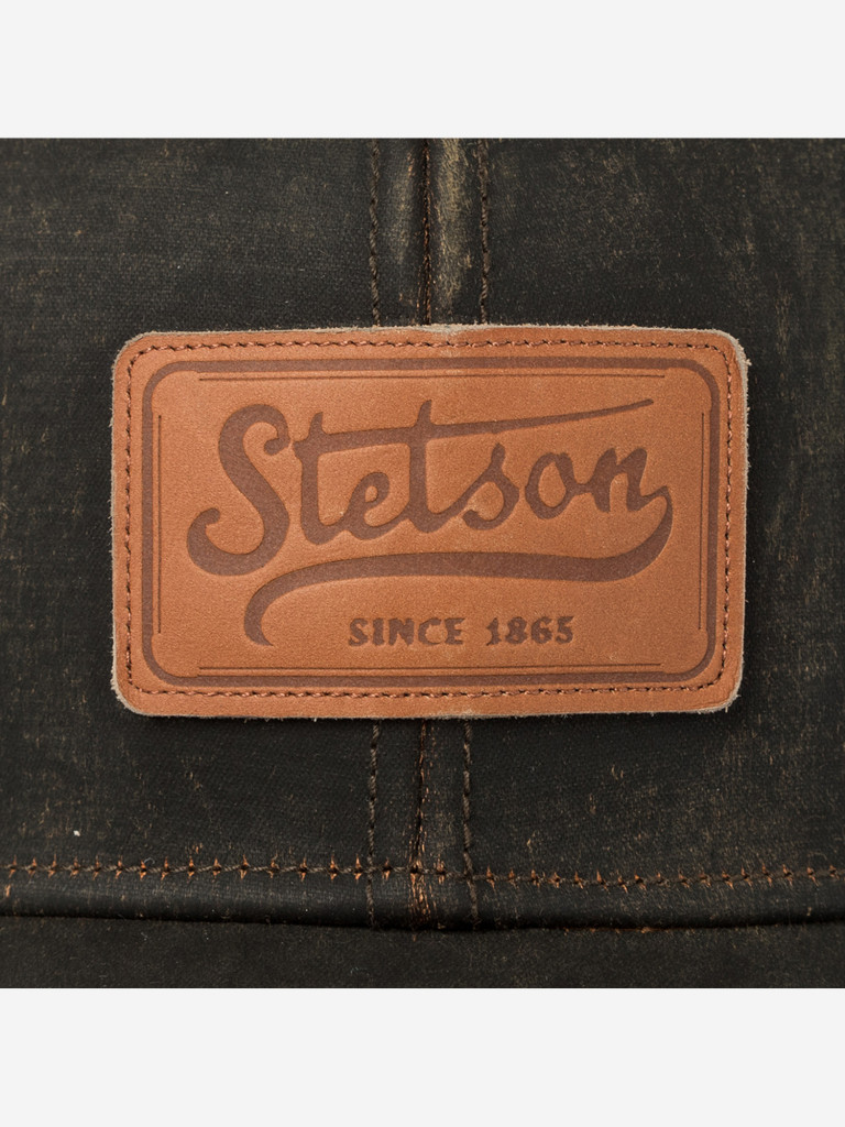 Бейсболка STETSON 7771111 BASEBALL CAP CO/PES LEATHER PATCH (коричневый)