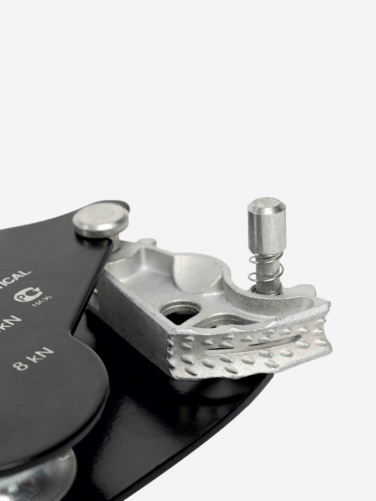 Блок - ролик с зажимом (сталь) VERTICAL