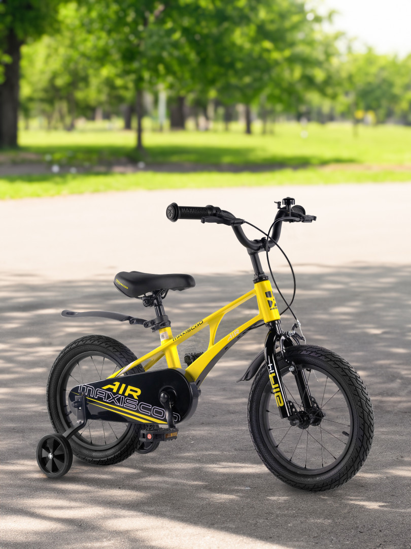 Велосипед для мальчиков Maxiscoo Air Standard Plus 14 Желтый