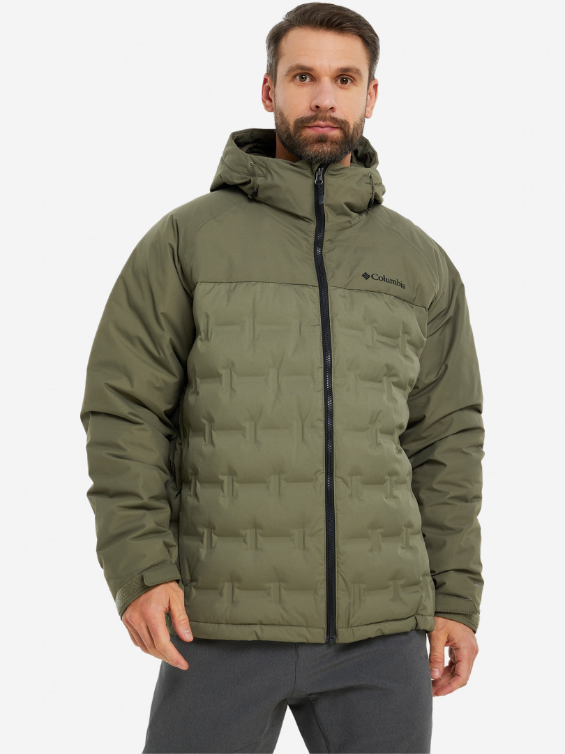 фото Пуховик мужской columbia grand trek ii down hooded jacket, зеленый