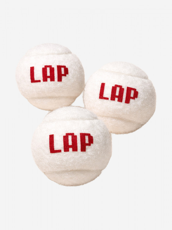Мяч для игры в лапту белый LAP 3 шт