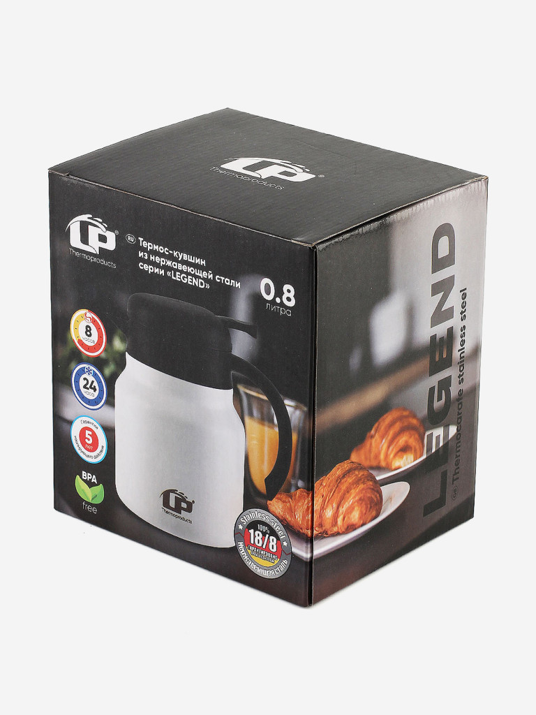 Термокувшин LP Thermoproducts Legend 0.8 л, белый