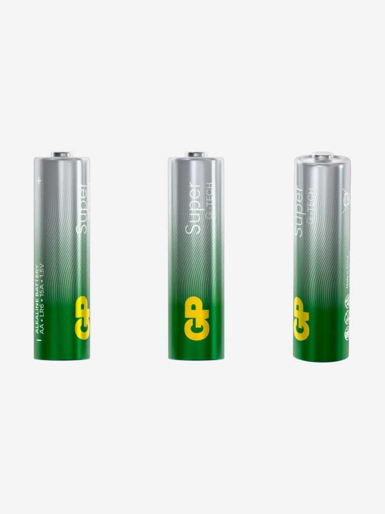 Батарейки пальчиковые алкалиновые GP АА Super Alkaline, 4 шт