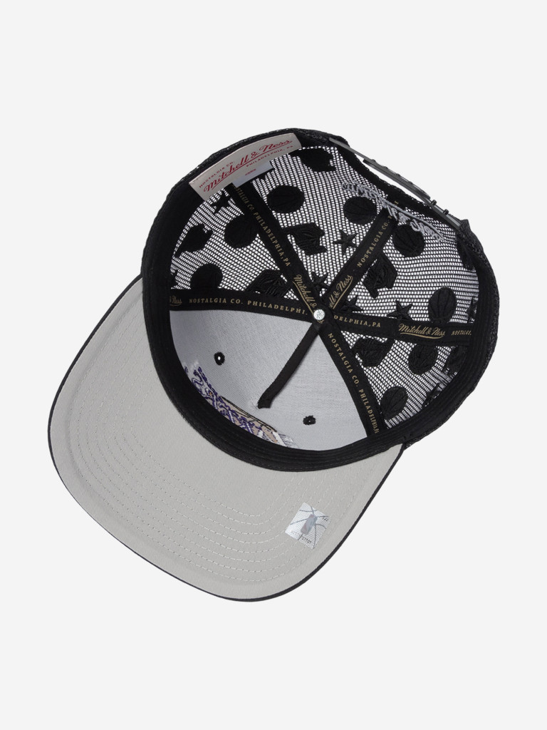 Бейсболка с сеточкой MITCHELL NESS HHSS7632-LALYYPPPBLCK Los Angeles Lakers NBA