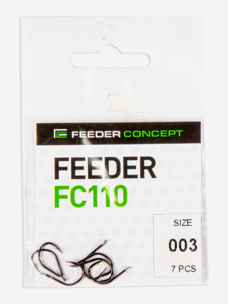 Крючки рыболовные Feeder Concept FC110 рыболовные №003 для фидера и поплавочной ловли, набор 35 штук