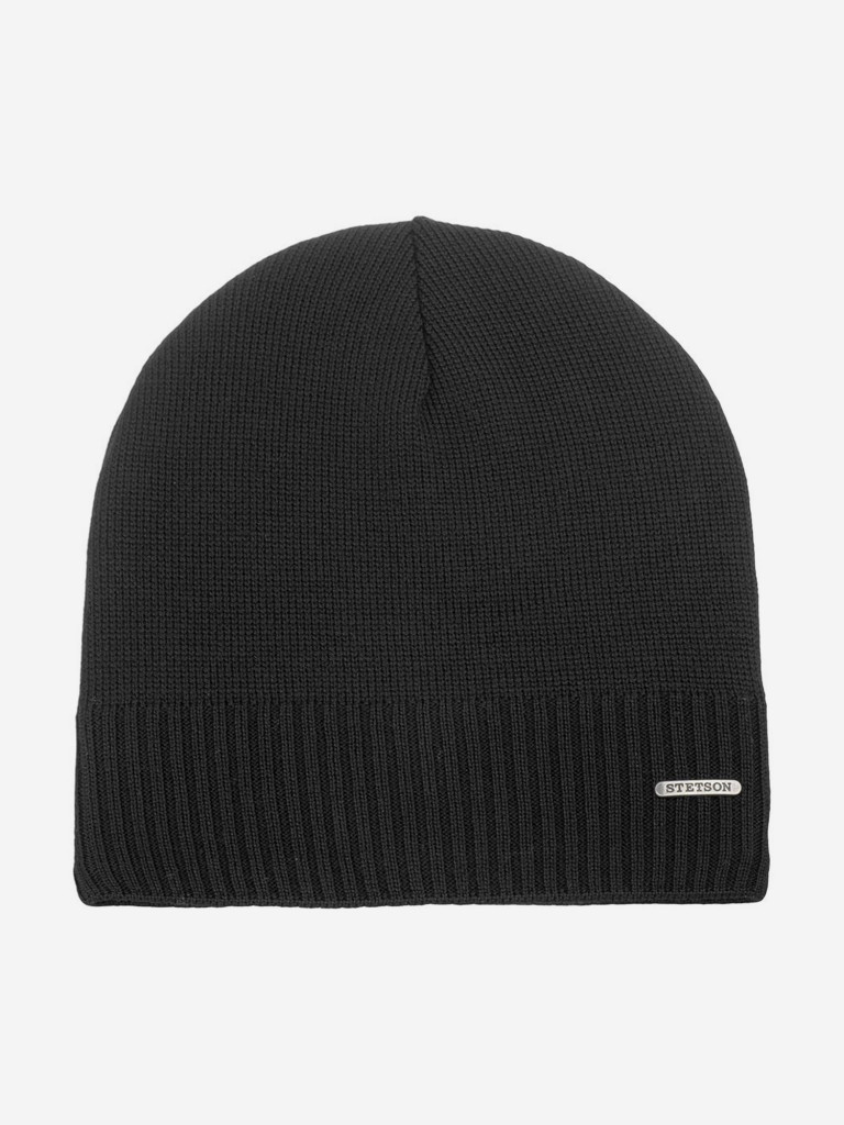 Шапка без отворота STETSON 8599338 OVERSIZED MERINO (черный)