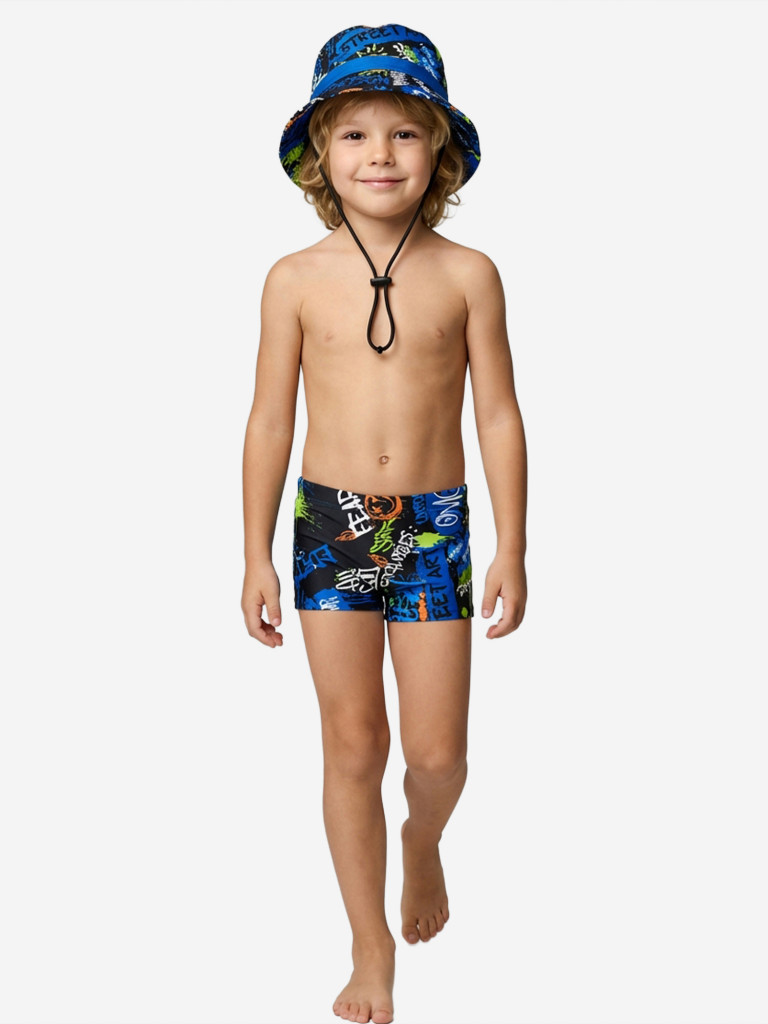 Комплект для мальчика: плавки-шорты, панама PlayToday