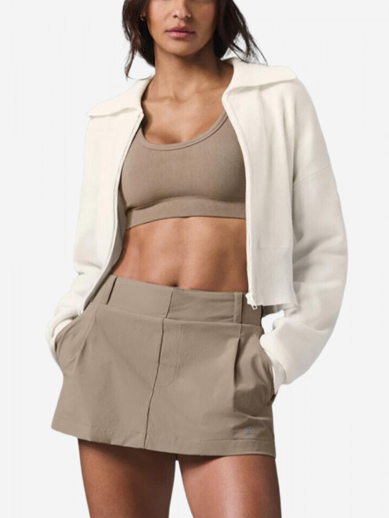 Укороченная трикотажная куртка Alo Yoga Scholar