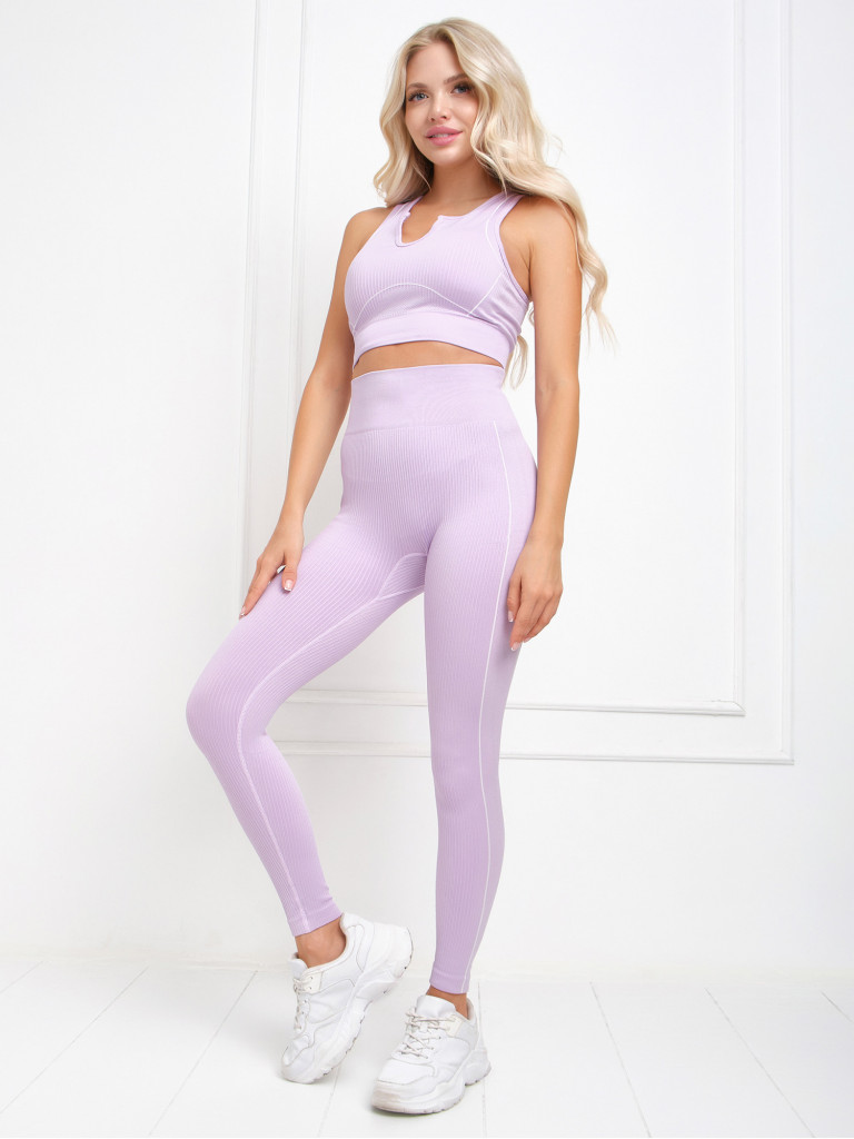 Костюм для фитнеса, йоги, пилатеса, зала женский с лосинами и топом спортивный Rizziano