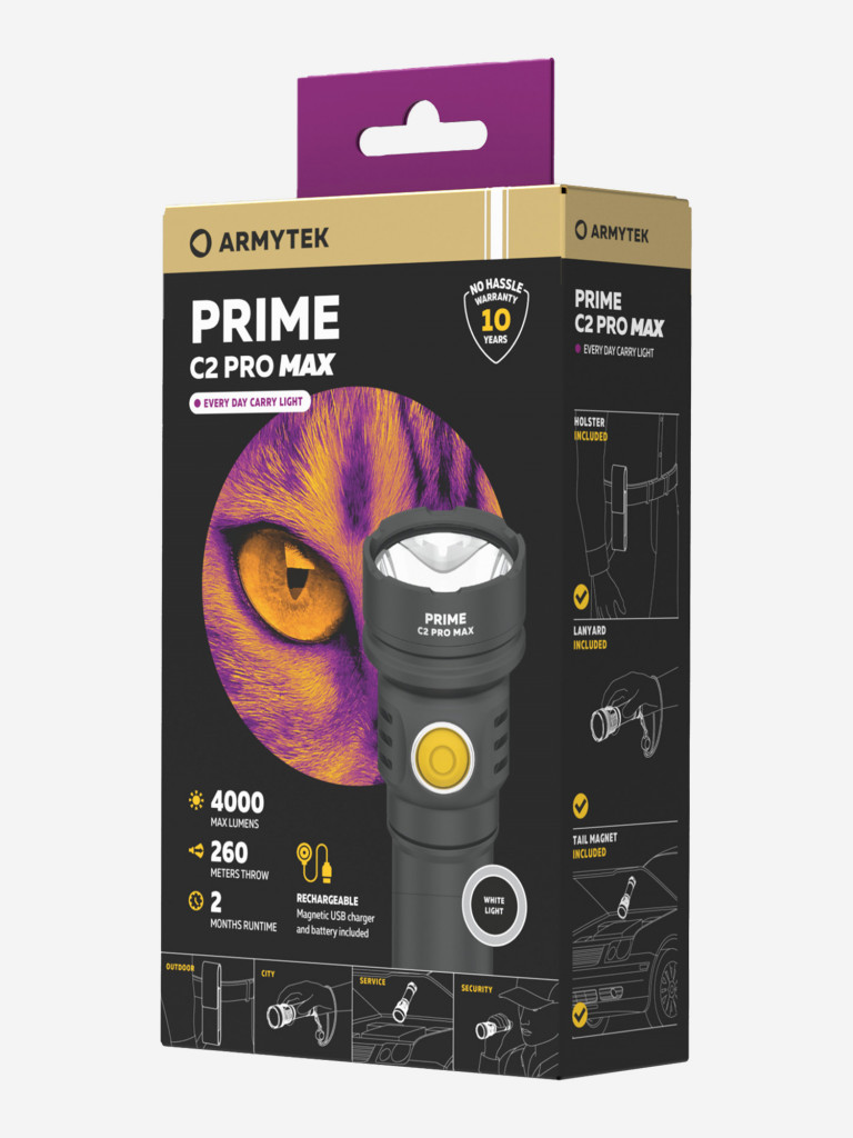 Фонарь ручной Armytek Prime C2 Pro Max, холодный свет