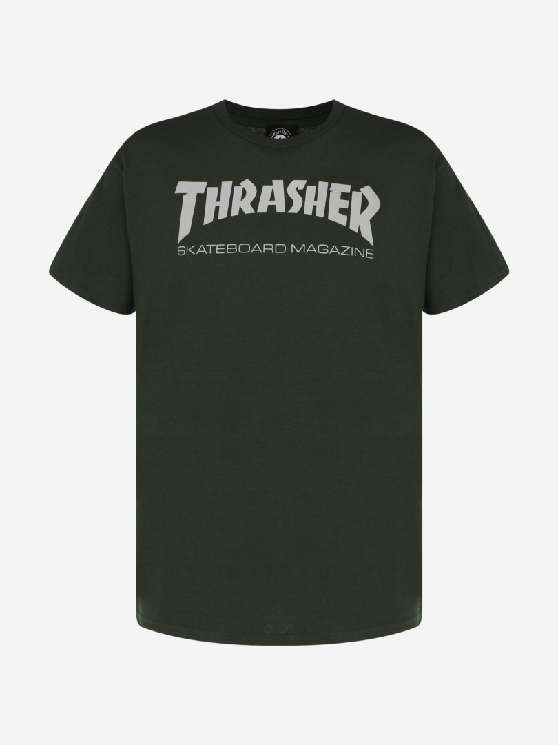 фото Футболка мужская thrasher skate mag, зеленый