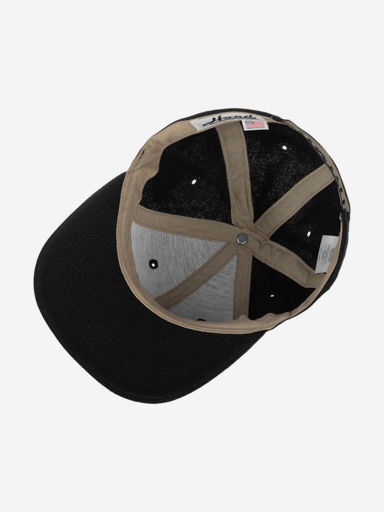 Бейсболка с прямым козырьком HOOD 100-MWL025-CA016-BK Koreatown Tonal 3D (черный)