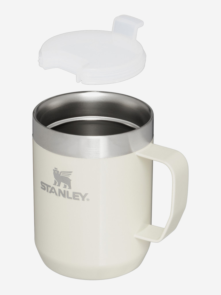Термокружка Stanley Classic, 230 мл, белая, с ручкой и крышкой