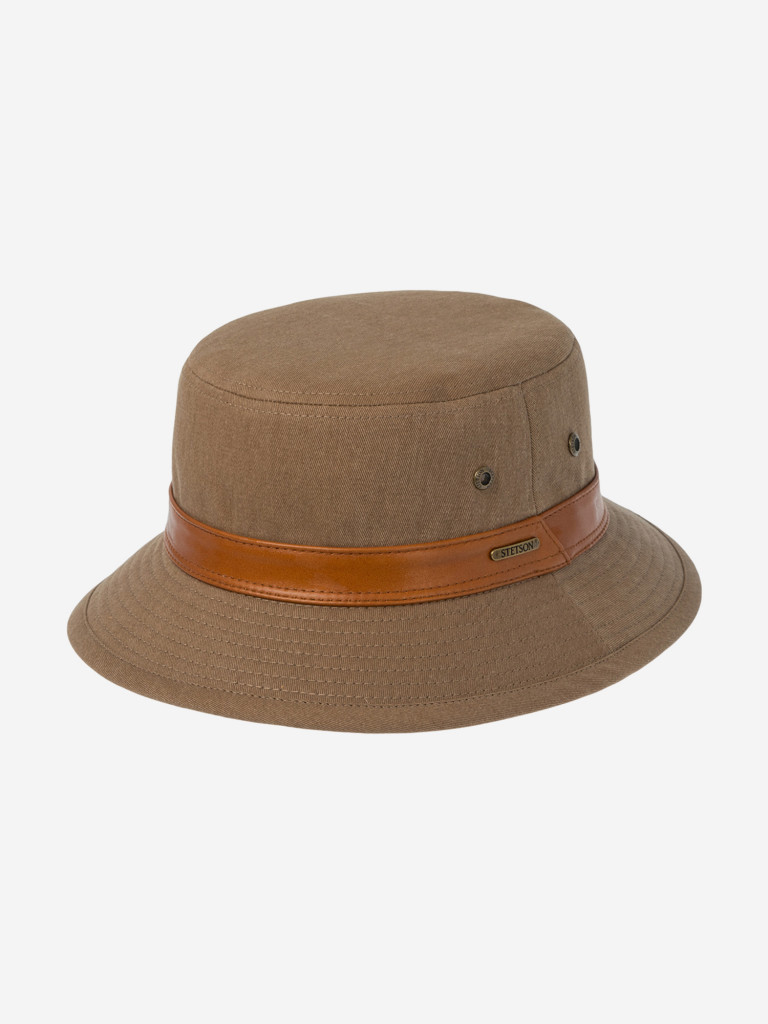 Панама STETSON 1891111 BUCKET COTTON (коричневый)
