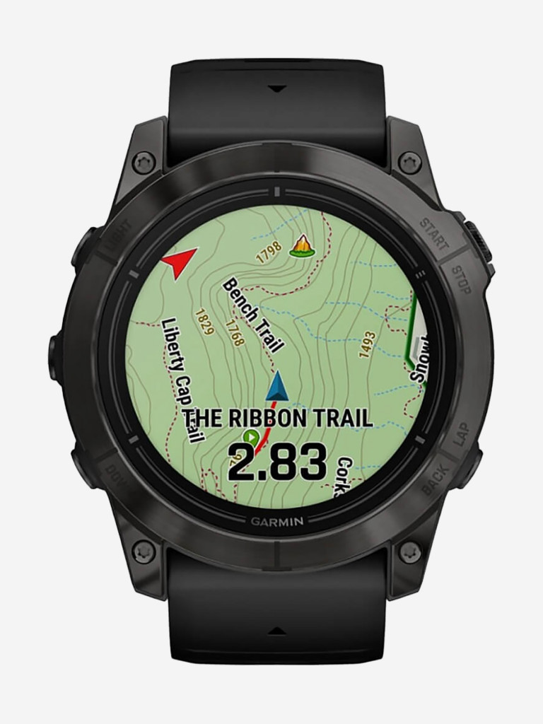 Спортивные часы Garmin EPIX PRO (Gen 2) Standard Edition 51 мм, серый, черный силиконовый ремешок