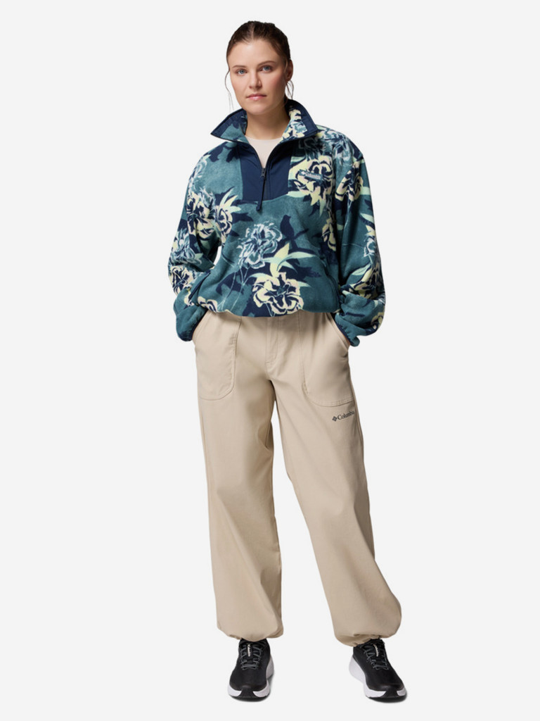Джемпер флисовый женский Columbia Sequoia Grove Printed Half Zip