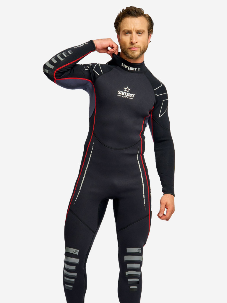 Гидрокостюм для плавания и водного спорта SARGAN NERO LONG MEN 5мм