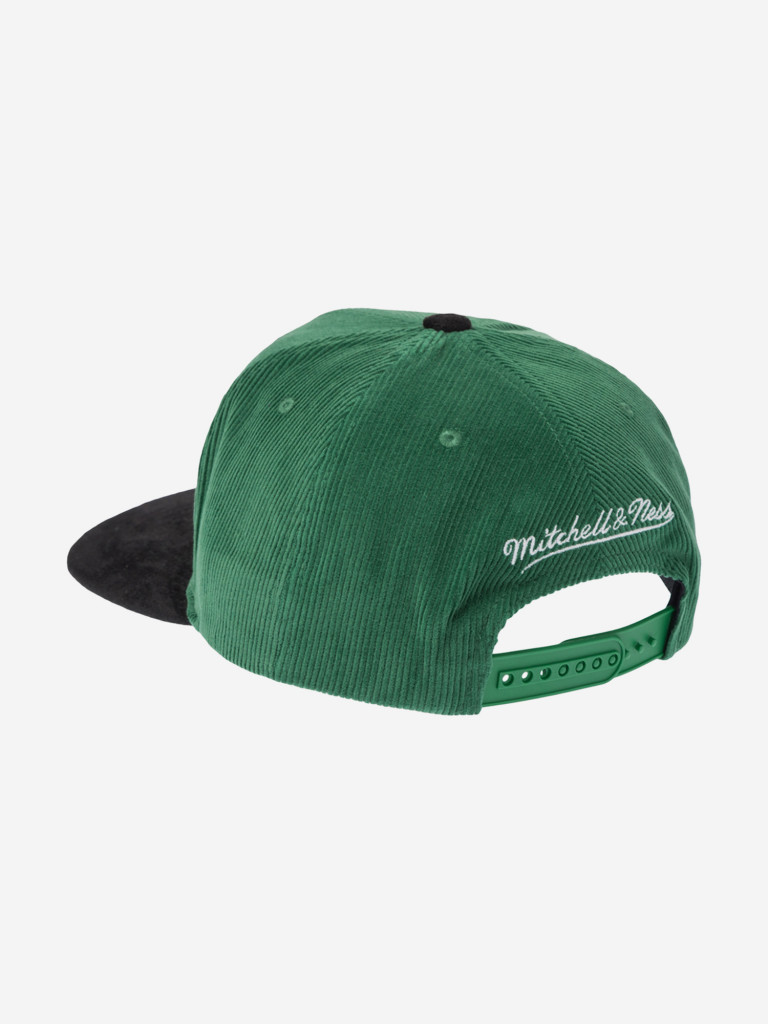 Бейсболка с прямым козырьком MITCHELL NESS HS10402-BCEGREN Boston Celtics NBA (зеленый)