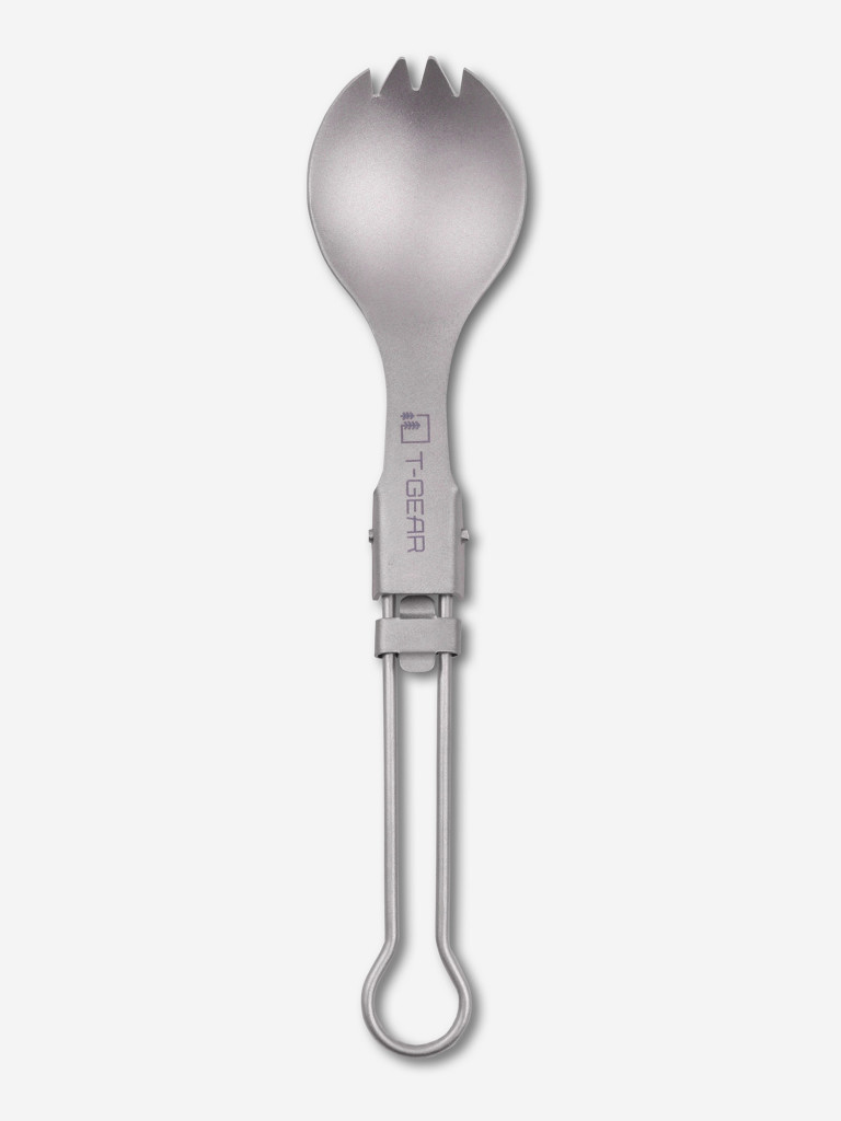 Складная ловилка титановая T-Gear Titanium Folding Spork