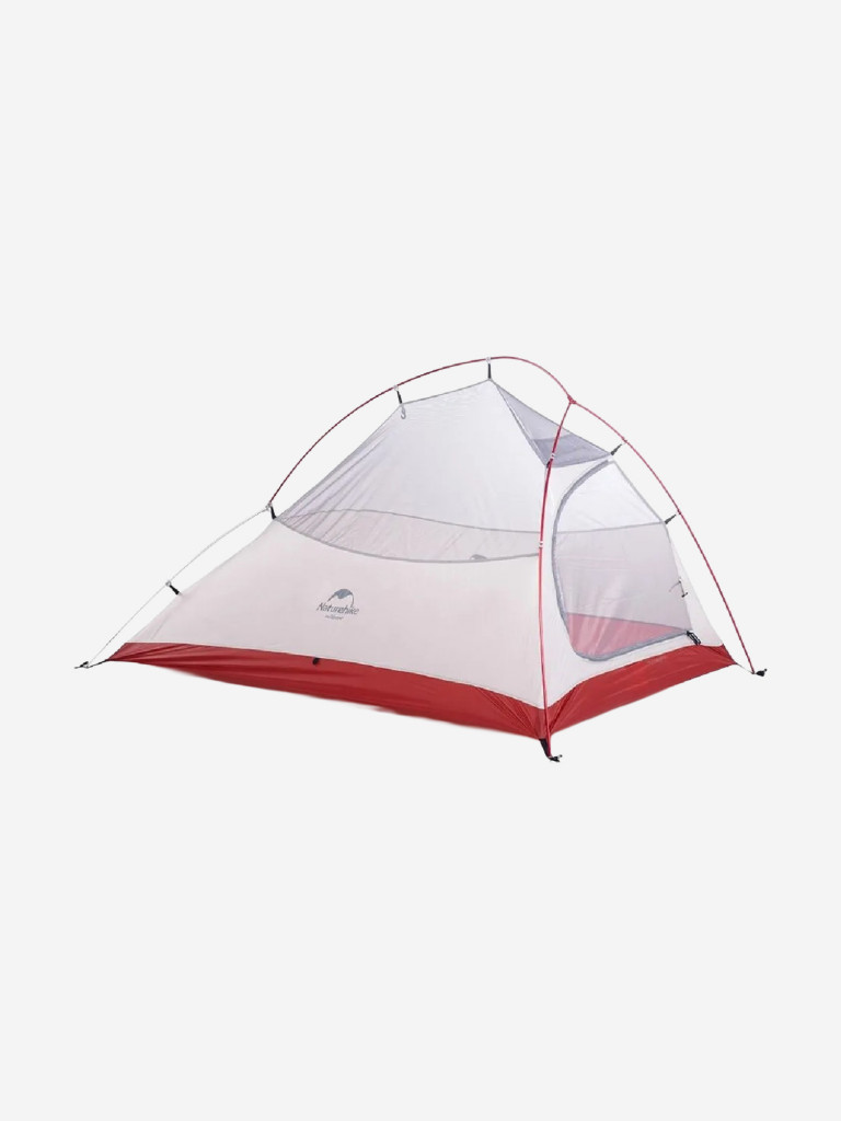 Палатка Naturehike Сloud up 2 NH17T001-T 20D двухместная с ковриком, серая, 6927595724668