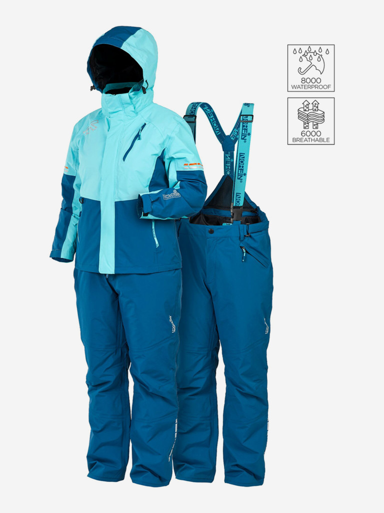 Костюм демисезонный Norfin BERGEN W (куртка+полукомбинезон) для рыбалки и охоты