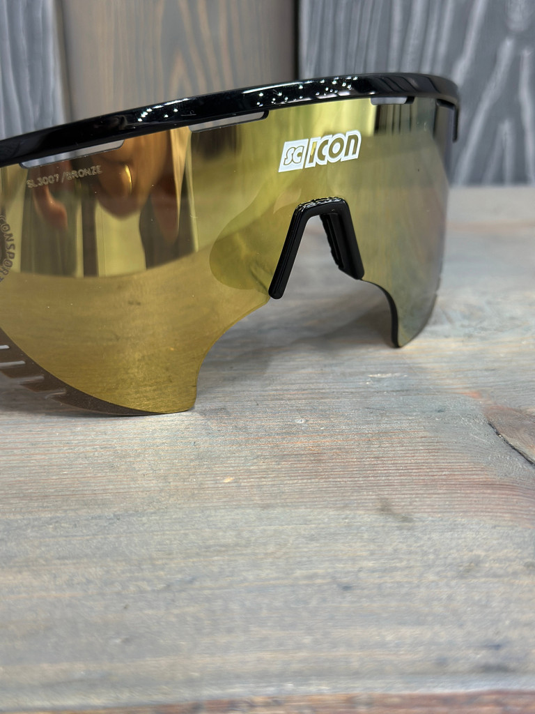 Очки спортивные Scicon AeroWing Lamon оправа Black Gloss линза SCNPP Multimirror Bronze