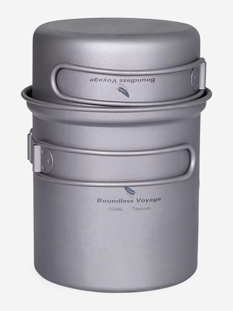 Котелок Boundless Voyage титановый, 750 и 300 мл