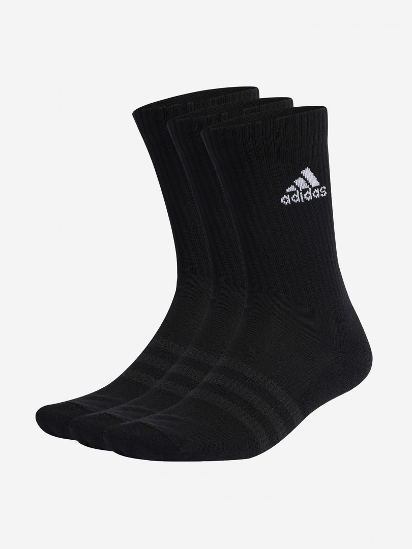 фото Носки мужские adidas, 3 пары, черный