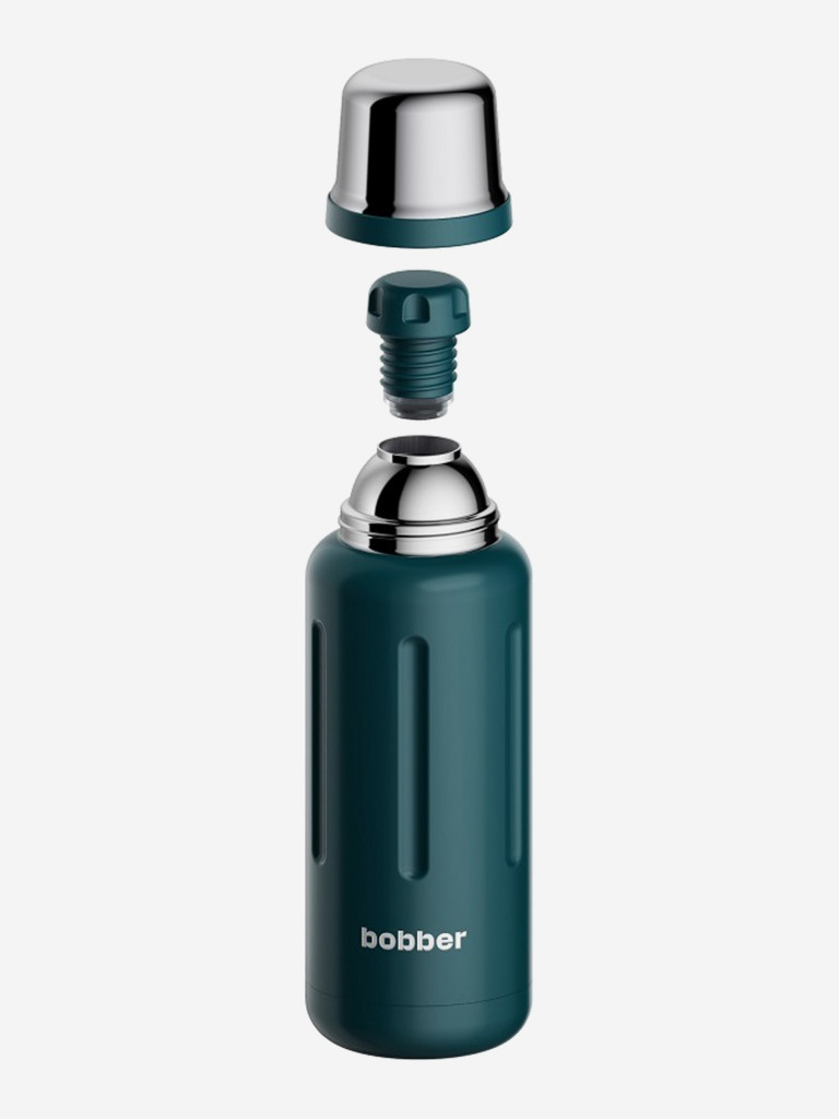 Термос вакуумный для напитков BOBBER Flask 1 литр, тепло до 48 часов, темно-бирюзовый