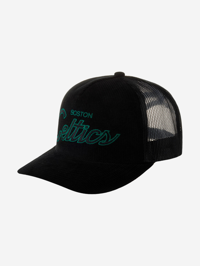 Бейсболка с сеточкой MITCHELL NESS HHSS6002-BCEYYPPPBLCK Boston Celtics NBA (черный)