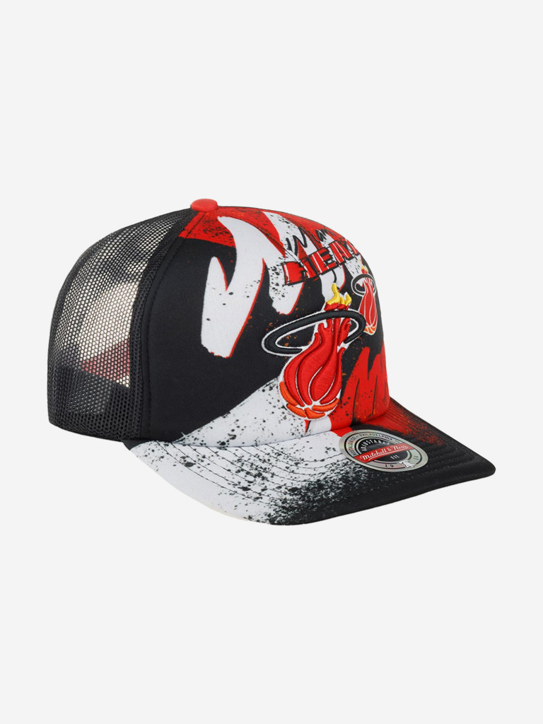 Бейсболка с сеточкой MITCHELL NESS HHSS2993-MHEYYPPPBLCK Miami Heat NBA (черный)