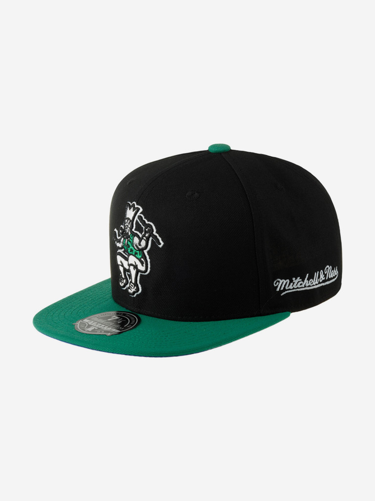 Бейсболка с прямым козырьком MITCHELL NESS 6HSFSH22051-BCEBLCK Boston Celtics NBA (черный)