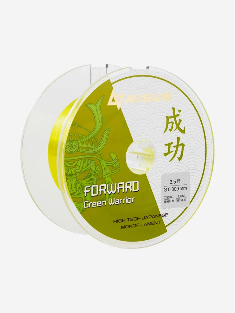 Леска для рыбалки Nisus FORWARD Green Warrior Nylon 0,309мм, 150м, 7,55кг, оливковый