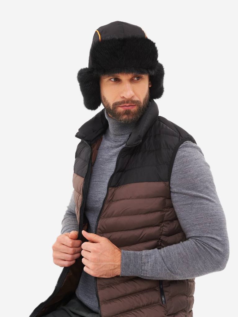 Шапка-ушанка зимняя мужская Huntsman Siberia Breathable меховая мембранная