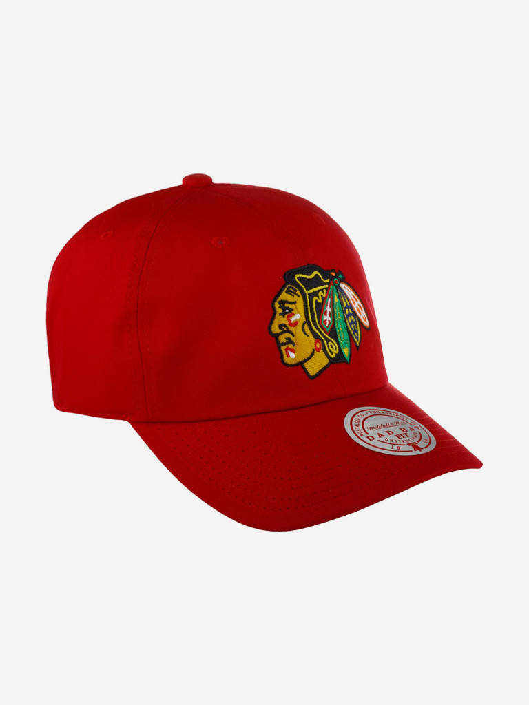 Бейсболка MITCHELL NESS HLUX5369-CBHYYPPPRED1 Chicago Blackhawks NHL (красный)