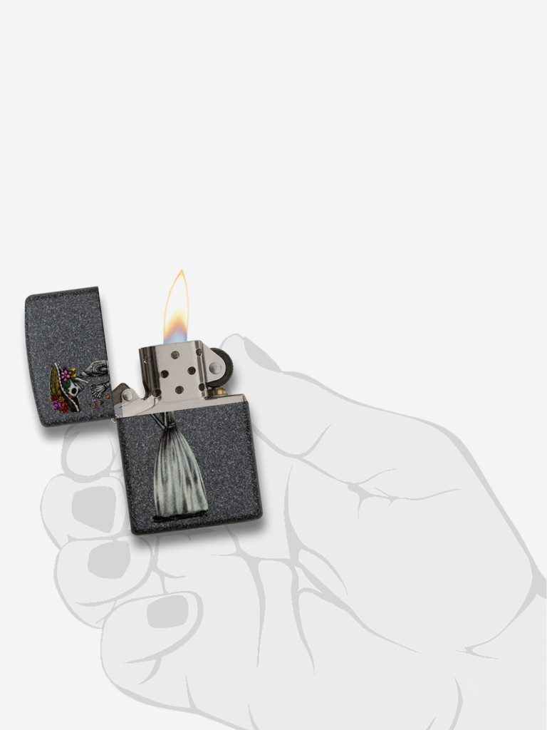 Подарочный набор ZIPPO из двух ветрозащитных зажигалок Zippo 28987 Iron Stone Couple