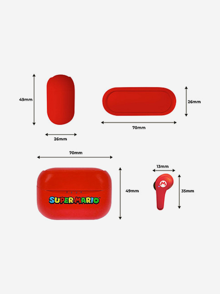 Беспроводные наушники OTL Technologies Mario Red