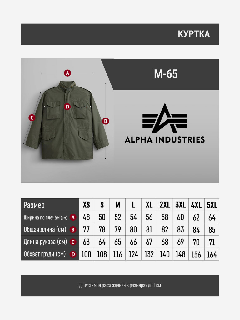 Куртка мужская M-65 Alpha Industries