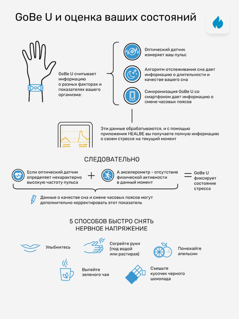 Фитнес браслет HEALBE GoBe U серый