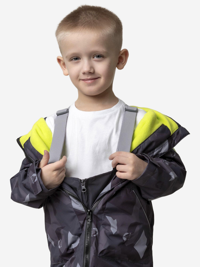 Комплект для мальчика batik Ришар принт серый монохром