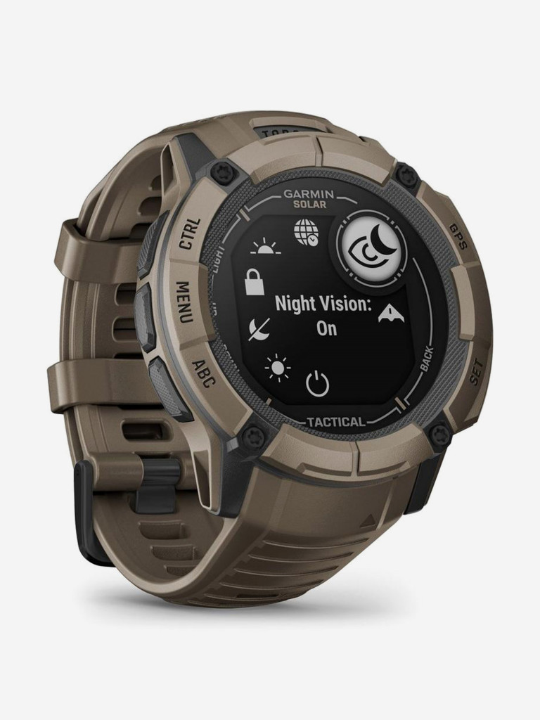 Спортивные часы Garmin Instinct 2X, Solar Tactical Edition Coyote Tan (010-02805-02G)