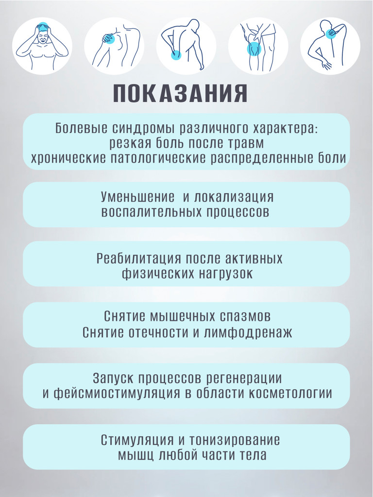 Электроимпульсный массажер с выносным электродом YNA-S.