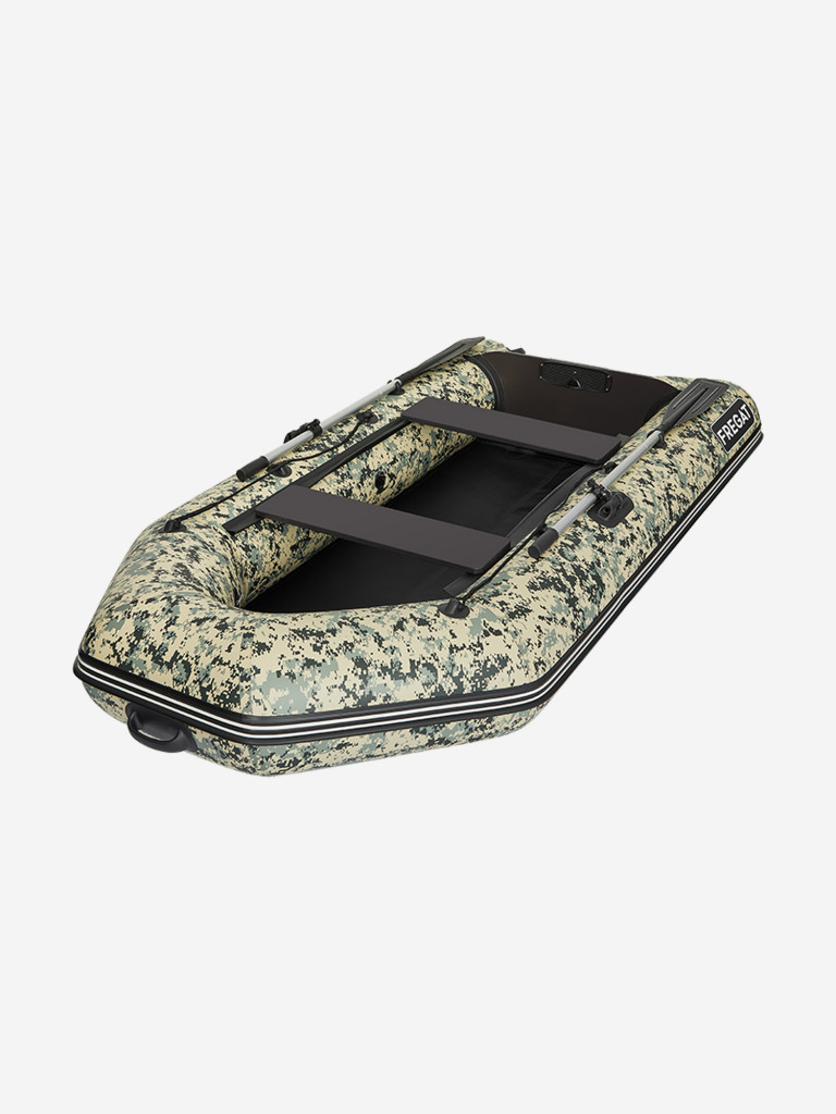 Лодка ПВХ под мотор Фрегат 300 Е, сварные швы, камуфляж