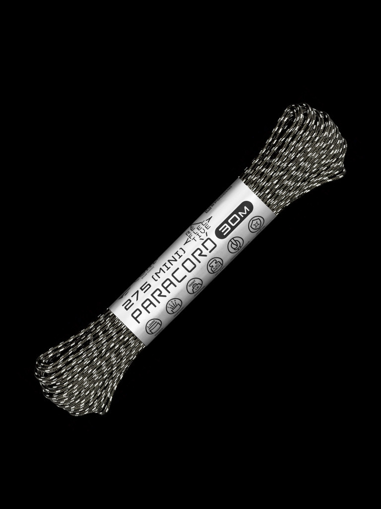 Паракорд 275 (мини) CORD nylon 30м RUS световозвращающий (graphite)