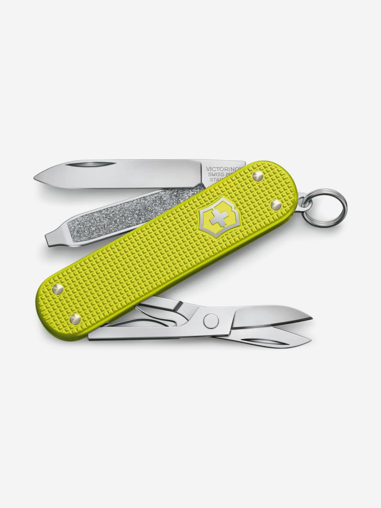 Складной нож Victorinox Alox Classic, функций: 5, 58мм, желтый , коробка подарочная, 0.6221.l23