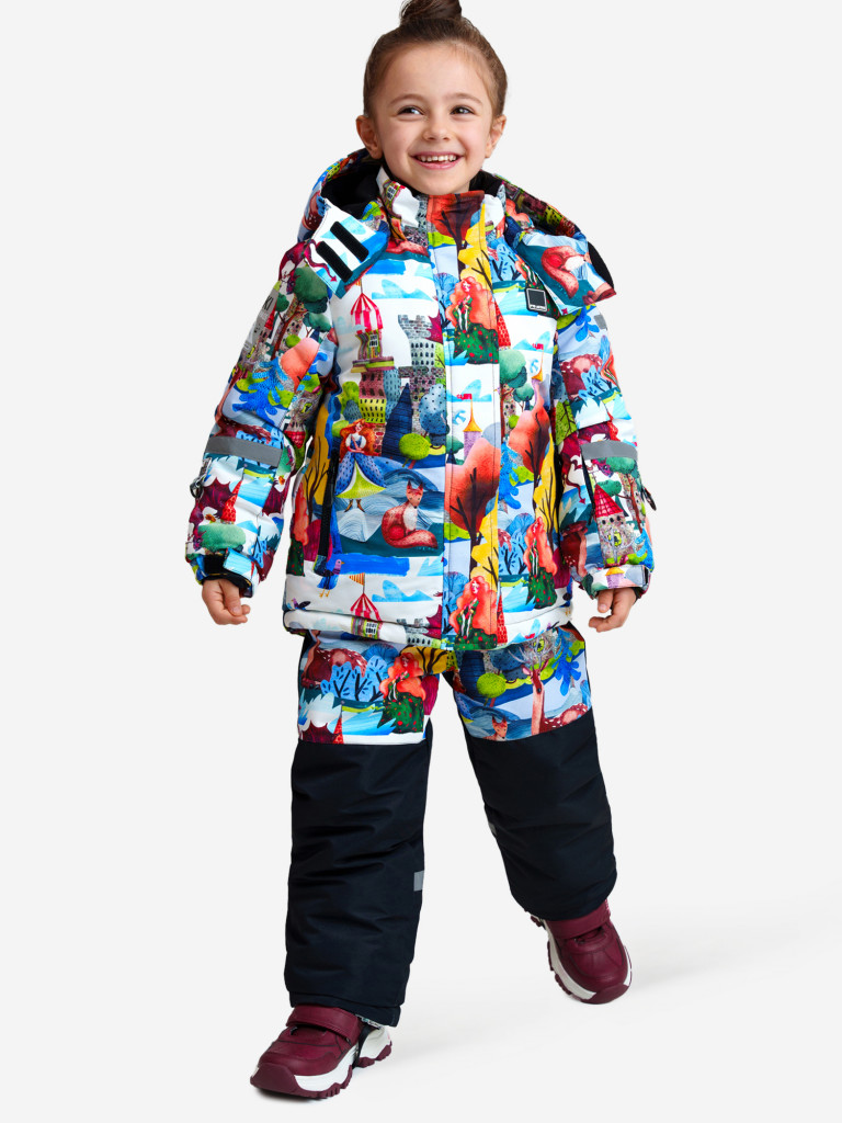 Комплект зимний для девочек: куртка, полукомбинезон PlayToday