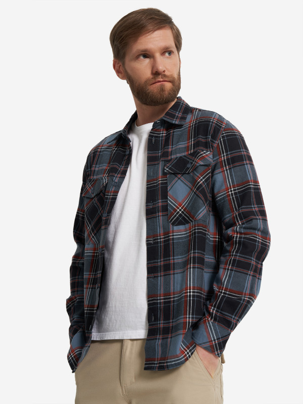 Рубашка мужская Outventure арт. 137012 синий цвет — купить за 2599 руб., отзывы в интернет-магазине Спортмастер