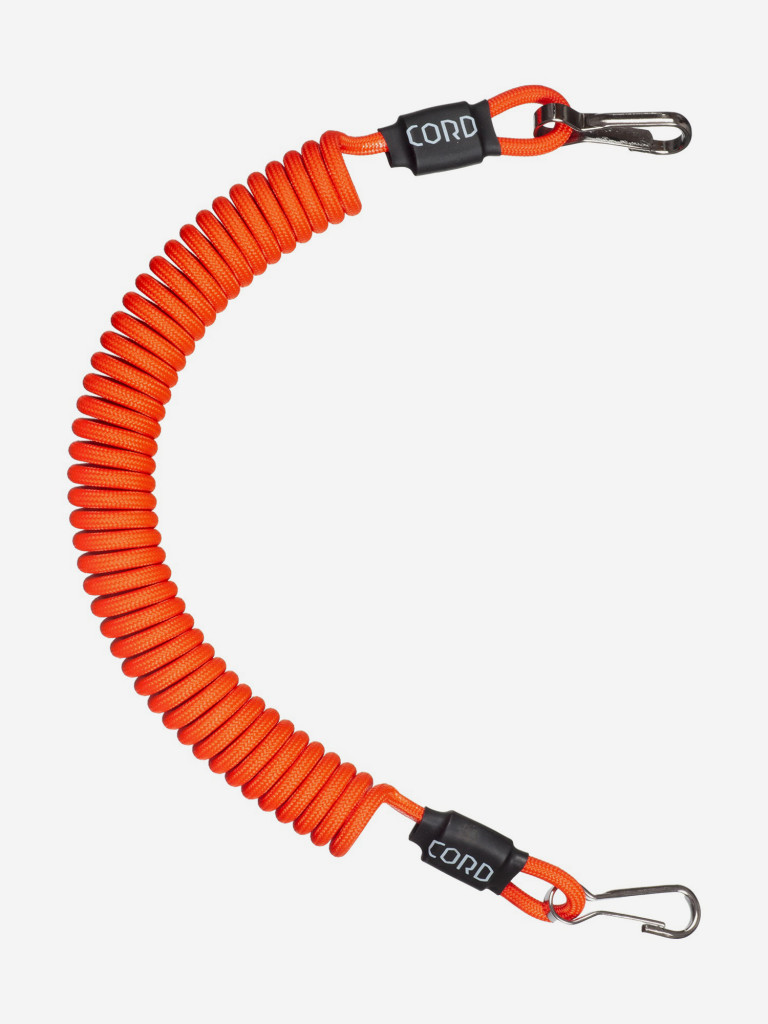 Страховочный тренчик из паракорда с карабинами (neon orange)