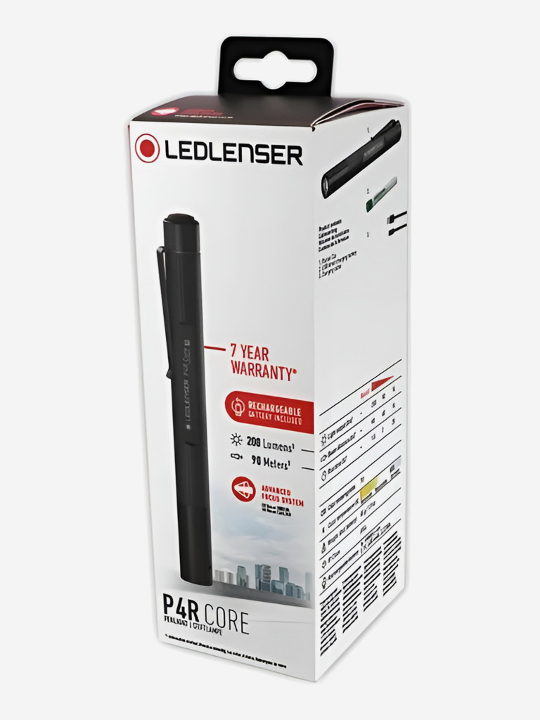 Фонарь ручной LED Lenser P4R Core, 200 лм