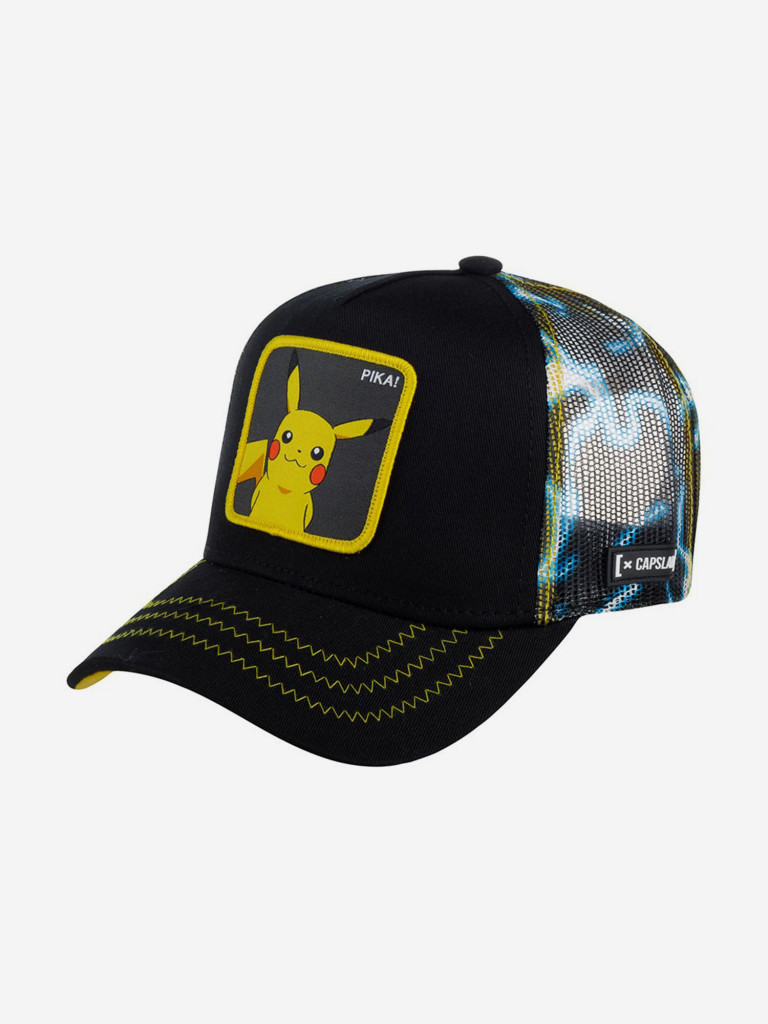 Бейсболка с сеточкой CAPSLAB CL/PKM3/1/ELE1 Pokemon Pikachu (черный)